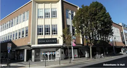  ??  ?? Debenhams in Hull