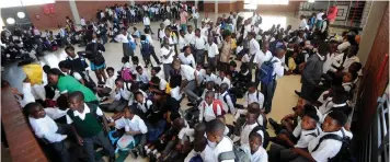  ?? AYANDA NDAMANE African News Agency ?? Mfuleni community leaders have welcomed the efforts to place about 1 000 children in schools. The children were previously accommodat­ed in halls, old clinic buildings and churches. |