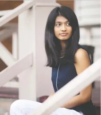  ?? DAX MELMER ?? University of Windsor student Shloka Shah, shown outside her home where she lives with her mother and seven other students, says the pandemic has created serious challenges for internatio­nal students.