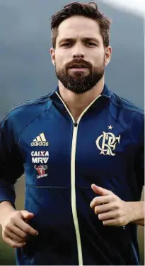  ?? Gilvan de Souza - 22.mai.17/Flamengo ?? O meio-campista Diego, de 32 anos, é um ano mais novo do que Robinho, com quem surgiu no Santos