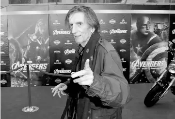  ??  ?? Actor Harry Dean Stanton poses at the world premiere of the film ‘Marvel’s The Avengers’ in Hollywood, California on April 11, 2012. — Reuters file photo