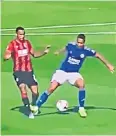  ??  ?? Youri Tielemans’ challenge on Callum Wilson (above) and after his goal (right)