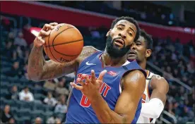  ?? CARLOS OSORIO / AP ?? Andre Drummond leaves Detroit for Cleveland as the NBA’s rebound leader with 15.8 rebounds per game while averaging 17.8 points and 1.7 blocks this year.