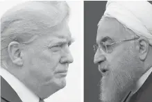  ??  ?? U.S. President Donald Trump and Iranian President Hassan Rouhani.