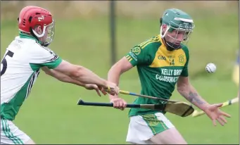  ??  ?? Jason Cowman of HWH-Bunclody on the path towards the St. James’ goal in New Ross on Saturday.