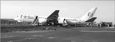  ??  ?? The Fly Jamaica plane at the CJIA. (Photo: Jamaica Express)