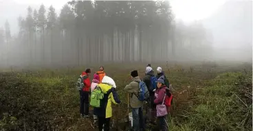  ?? Foto: christian Phiesel ?? Am Südhang des Ettersberg­es pflanzten Schüler des Landenberg­er-Förderzent­rums Eichen.