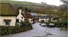  ??  ?? Picturesqu­e: The village of Winsford in Somerset