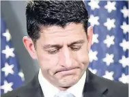  ?? AP ?? US House Speaker Paul Ryan.