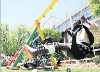  ?? PICTURE: CINDY WAXA ?? Tygerberg Hospital had its Christmas wish granted when the Leah and Desmond Tutu Foundation upgraded its play area for children.