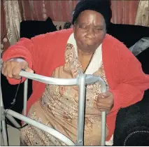  ??  ?? Christina Ndluli, 75, is afraid to criticise the government that gave her a free RDP house but needs easier access to the roadside. NABEELAH SHAIKH
