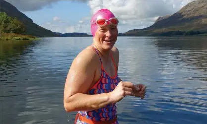  ?? Photograph: Carl Massey ?? Heather Massey at Wastwater in the Lake District: ‘I think we need to challenge our bodies.’