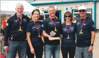  ??  ?? Hamilton Rock Trophy winners, the Firth of Clyde Coastal Rowing Club.