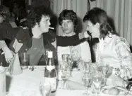  ??  ?? At Café Royal in London with Lou Reed and Mick Jagger in 1973