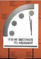  ?? HASTINGS GROUP MEDIA ?? The Bulletin of Atomic Scientists has published its “Doomsday Clock” since 1947.