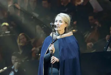  ??  ?? Dall’Australia Lisa Gerrard (57 anni) nel 2011 ha riformato con Brendan Perry i Dead Can Dance