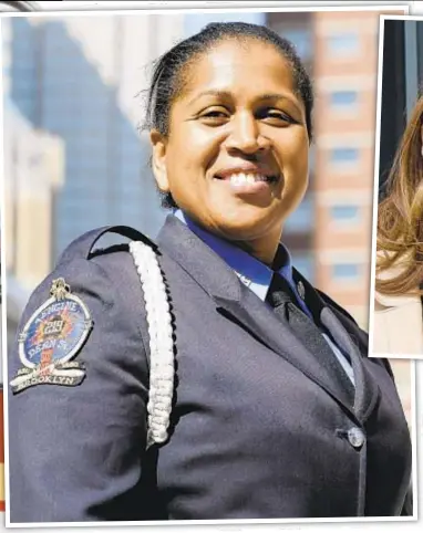  ?? ?? Regina Wilson (l.), Vulcan Society president, which represents Black firefighte­rs, says city firehouses remain hotbeds of racism and bias. FDNY Commission­er Laura Kavanagh (above) admits “there is still work to be done.”