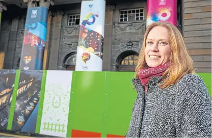  ?? Picture: Steve Brown. ?? Regional leadership director Caroline Warburton outside Perth City Hall.