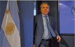  ??  ?? Nicolás Dujovne will lead a united Ministry of Finance and Treasury, after a recent reshuffle in President Mauricio Macri’s economic team.