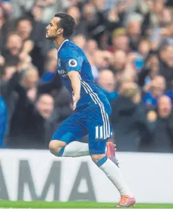  ?? FOTO: EFE ?? Pedro celebró un gol 6 meses después Se estrenó esta temporada