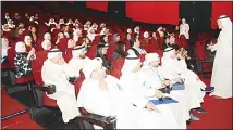  ??  ?? Nasser Al-Qaisi, Chief Retail Banking Officer applauds efforts of bank staff.