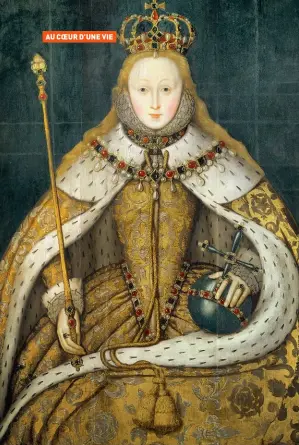  ??  ?? 15 janvier 1559 – Élisabeth Ire lors de son couronneme­nt (1600), anonyme; National Portrait Gallery, à Londres.