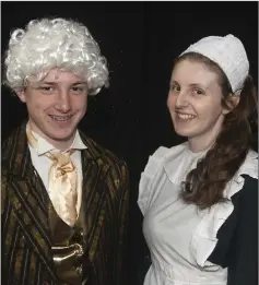  ??  ?? Niall Byrne as Marcel and Karen Kinsella as Mrs Potts.