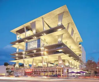  ?? MARICE COHN BAND/MIAMI HERALD ?? The penthouse at 1111 Lincoln Road was built on the top of one of South Beach's most iconic parking garages.