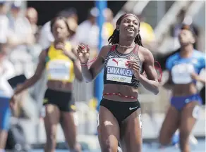  ?? MARK BLINCH/THE CANADIAN PRESS ?? Crystal Emmanuel of Toronto has her sights set on the Olympics after improving her nutrition.