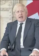  ?? JUSTIN TALLIS — POOL PHOTO VIA AP ?? Britain’s Prime Minister Boris Johnson