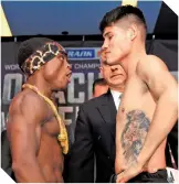  ?? / FOTO: CORTESÍA TOP RANK ?? El africano y el mexicano, en el frente a frente.