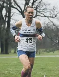  ??  ?? Nicky Morgan won the Cambridges­hire senior ladies mile title.