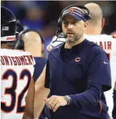  ?? GETTY IMAGES ?? Matt Nagy and the Bears reportedly will open the 2021 season on the road against the Rams.