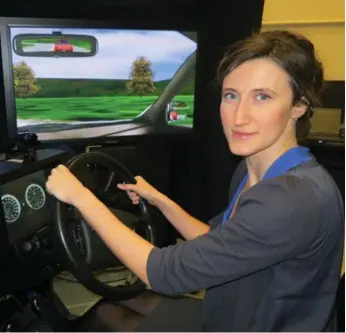  ?? JIL MCINTOSH FOR THE TORONTO STAR ?? Birsen Donmez, a U of T researcher, is working with Toyota to determine the best vehicle feedback technologi­es.