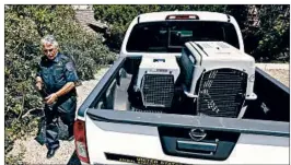  ?? K.C. ALFRED/SAN DIEGO UNION-TRIBUNE ?? Retired police detective Kenneth Bettencour­t, 78, patrols the San Diego area in a pickup.