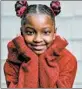  ?? JERMAINE HORTON PHOTOGRAPH­Y ?? Marian Scott, 8, of Michigan, was told her colored hair extensions violated the school dress code.