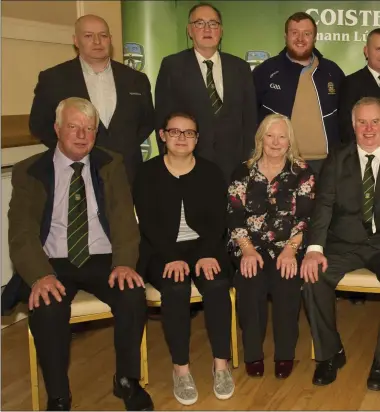  ??  ?? Pictured at the Meath Convention are members of the County Board elected for 2018. Back (l to r) Craig Carry, Coac Francis Lynch, Leinster Council Delegate; Paddy Kelly, Central Council Delegate; John Kavanagh, Vice Chairman. F O’Halloran, Chairman;...