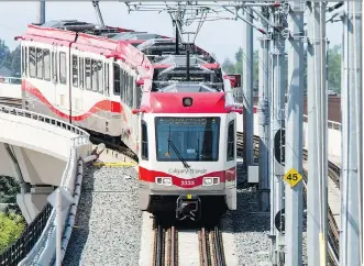  ?? ASPINALL/FILES LYLE ?? Calgary’s Green Line LRT system could be completed by 2026.