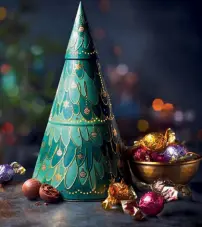  ?? ?? ABOVE: Marks & Spencer Swiss Tru e tin BELOW: Hotel Chocolat Classic Christmas Sleekster (£25.95,320g)