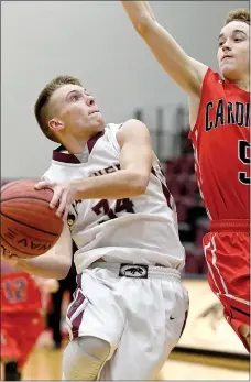  ?? Bud Sullins/Special to the Herald-Leader ?? Siloam Springs freshman Gage Weaver goes up for a shot against Farmington on Dec. 13. The Panthers open play Wednesday in the Van Buren Tournament.