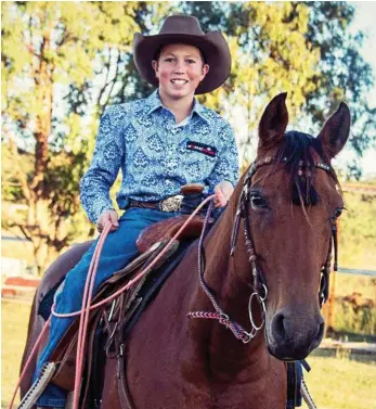  ?? PHOTO: CONTRIBUTE­D ?? ROPING CHAMP: Blake Weier will be attending the Junior National Finals in Emerald this weekend.