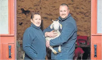  ?? ?? GROWING BUSINESS: Laury-anne Boschman, Andrew Johnston – and a co-worker. Picture by Steve Macdougall.