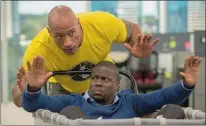  ??  ?? GONE ROGUE: Dwayne Johnson and Kevin Hart in the enjoyable comedy Central Intelligen­ce.