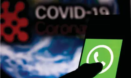  ??  ?? Forwarded messages can be particular­ly dangerous on WhatsApp, where they can come with the implicit approval of friends and family. Photograph: Zuma/Alamy