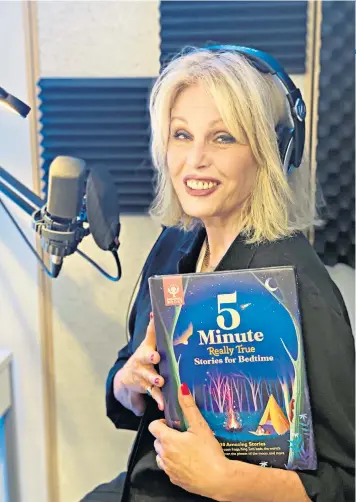  ??  ?? Nifty reinventio­ns: as Purdey in The New Avengers, left,
and Patsy in
Absolutely Fabulous
Soothing tones: Joanna Lumley’s latest project is an audio recording for a children’s book