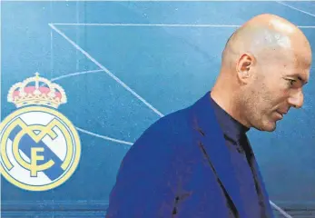  ?? FOTO: AFP ?? „Zeit für einen Wechsel“– Zinedine Zidane will nach seinem Rücktritt nun erstmal eine Pause einlegen.