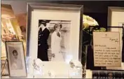  ??  ?? PHOTOGRAPH­S of Diana and other items are among the mementos that are on display.