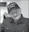  ?? TNS ?? Navy World War II veteran William E. Monfort turned 105 on Dec. 17.