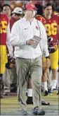  ?? Luis Sinco Los Angeles Times ?? CLAY HELTON took his first loss at the Coliseum against Cal on Nov. 10.