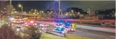  ??  ?? Westbound lanes of I- 290 were closed between Ashland and Racine early Thursday after shots were fired.| ASHLEE REZIN/ SUN- TIMES